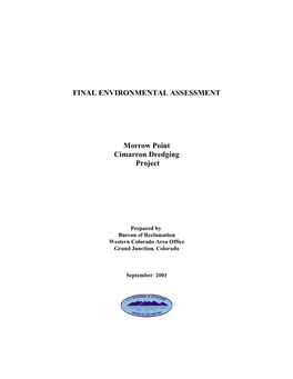 FINAL ENVIRONMENTAL ASSESSMENT Morrow Point