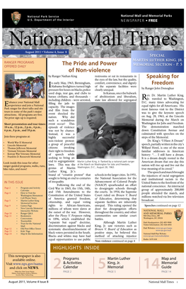 August 2011 • Volume 4, Issue 8 Special Martin Luther King, Jr