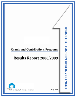 Grants and Contributions Program 2008-2009 Results Report