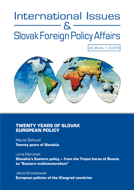 International Issues & Slovak Foreign Policy Affairs