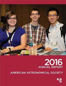 Annual Report American Astronomical Society