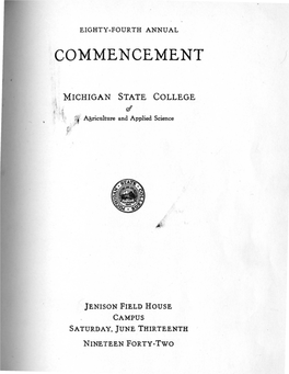 Commencement