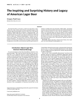 The Inspiring and Surprising History and Legacy of American Lager Beer