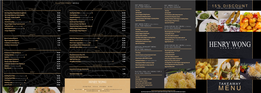 Henry Wong Menu