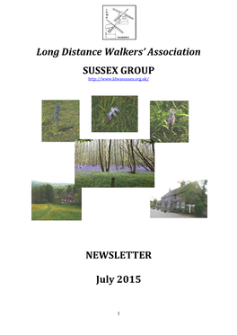 LDWA SUSSEX NEWSLETTER – Summer 2015