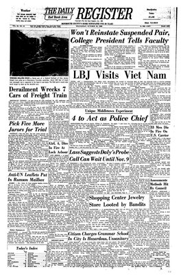 LBJ Visits Viet Nam Was Damaged, but Is Expected to Be Back in Use-Today