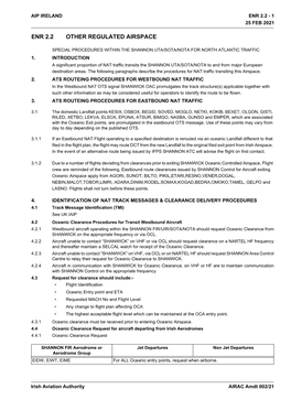 Enr 2.2 Other Regulated Airspace