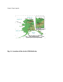 Fig. 1.1. Location of the Arctic LTER Field Site