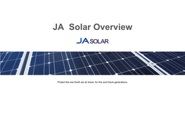 JA Solar Modules