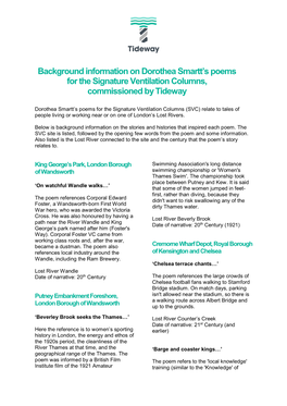 Background Info on Dorothea Smartt Poems