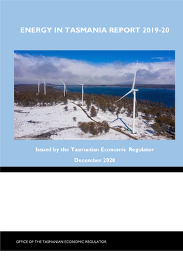 Energy in Tasmania Report 2019-20 1