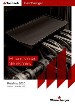 Wienerberger Dach Preisliste 2020 PDF 6,65 MB