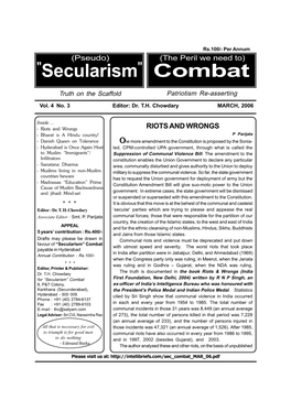 Combat Secularism