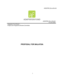 Proposal for Malaysia