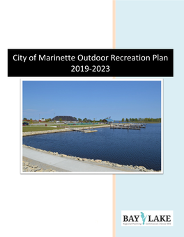 City of Marinette Outdoor Recreation Plan 2019-2023