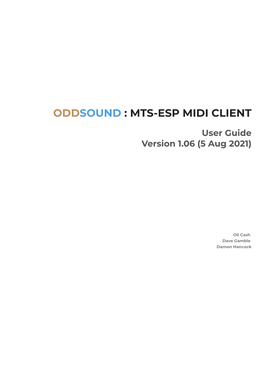 Mts-Esp Midi Client