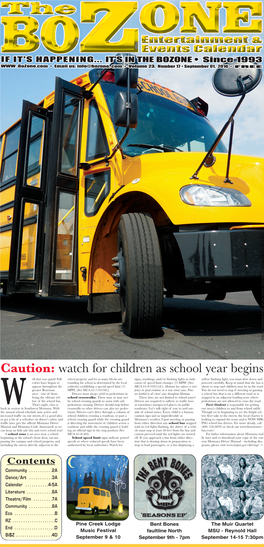 Watch for Children As School Year Begins