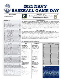 2021 Navy Baseball Game Day