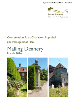 Malling Deanery March 2016