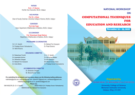 Maths Workshop Brochure