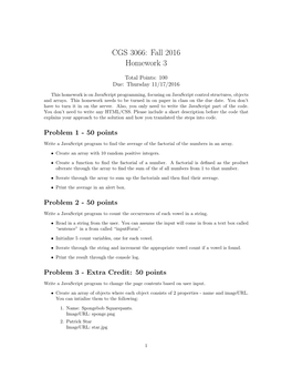 CGS 3066: Fall 2016 Homework 3