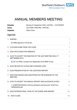 Annual Members Meeting