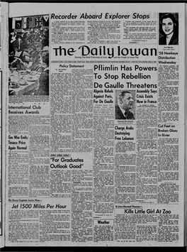 Daily Iowan (Iowa City, Iowa), 1958-05-17
