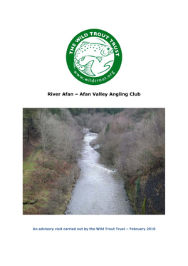 River Afan – Afan Valley Angling Club