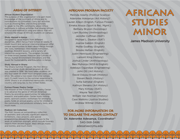 Africana Studies Minor