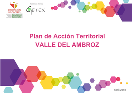 Plan De Acción Territorial VALLE DEL AMBROZ