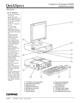 Quickspecs (Small Form Factor)