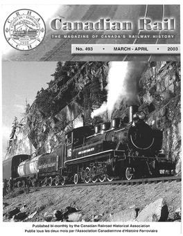 Canadian Railroad Historical Association Publie Tous Les Deux Mois Par L'association Canadienmne D'histoire Ferroviaire 42
