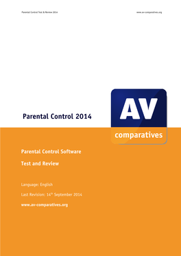 Parental Control Report 2014