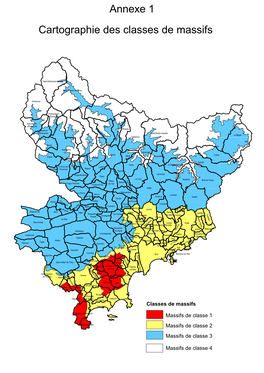 Cartographie Des Classes De Massifs Annexe 1