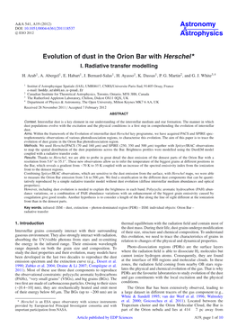 Evolution of Dust in the Orion Bar with Herschel⋆