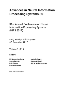 Advances in Neural Information Processing Systems 30