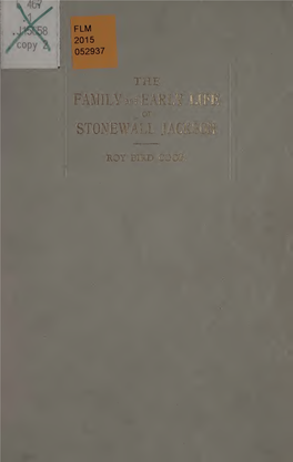 The Family and Early Life of Stonewall Jackson