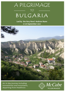 A Pilgrimage Journey Through Bulgaria