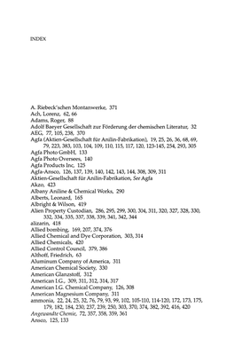 Angewandte Chemie, 72,357,358,359,361 Ansco, 125, 133 452 INDEX