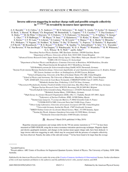 Inverse Odd-Even Staggering in Nuclear Charge Radii and Possible Octupole Collectivity in $\Sideset{^{217218219}}