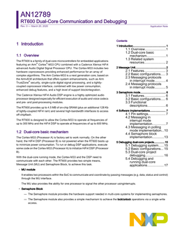 RT600 Dual-Core Communication and Debugging Rev