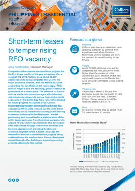 RESIDENTIAL 1Q 2017 11 May 2017