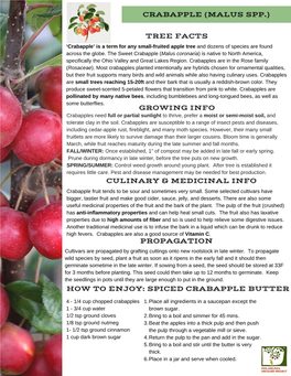 Crabapple Info Sheet