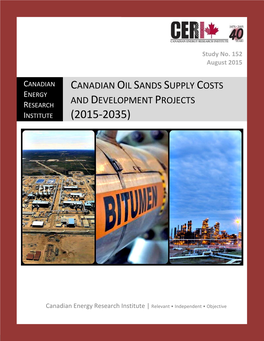 Canadian Energy Research Institute | Relevant • Independent • Objective