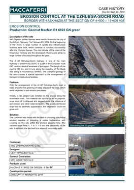 CH-RF-ENG-Erosion Control at the Dzhubga-Sochi Road-Sept18