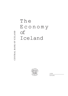 The Economy of Iceland CENTRAL BANK of ICELAND