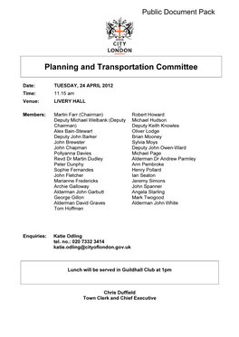 Planning and Transportation Committee