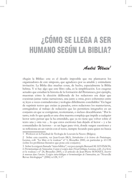 ¿Cómo Se Llega a Ser Humano Según La Biblia?