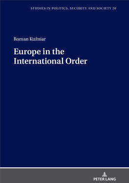 Europe in the International Order Kuz´Niar Roman