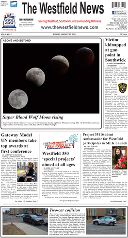 Super Blood Wolf Moon Rising Springfield Police Department Is Investigating the Incident